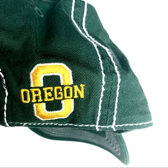 NCAA Oregon Ducks hat. Green & yellow, adjustable closer OS - 100% Cotton - Picture 4 of 6